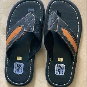 Brand new leather and canvas sandals sz 4 youth and 5.5 women